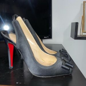 Christian louboutin bow heels